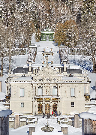 Schloss Linderhof im Winter